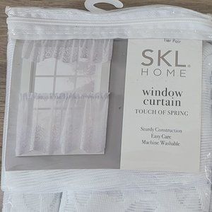 Saturday Knight Ltd Touch Of Spring Attractive Window Tier Pair 56'' x 24''